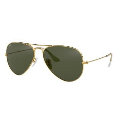 Ray Ban 0RB3025 L0205 58 GOLD GREY GREEN Metal Man