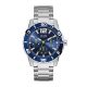 Guess Multi-function Stainless Steel watch with Stainless Steel band in Mens Blue For Him with a 46MM case diameter and model number U1249G2