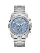 Guess Multi-function Stainless Steel watch with Stainless Steel band in Mens Blue For Him with a 43MM case diameter and model number GW0056G2