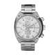 Diesel White Men's Stainless Steel Bracelet and White Chronograph Round Dial Watch