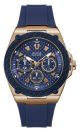 Guess Multi-function Stainless Steel watch with Silicone band in Mens Blue For Him with a 45MM case diameter and model number U1049G2